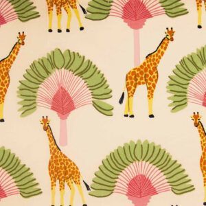 Tela popelín de cotó Giraffes Katia Ohana Espai Creatiu